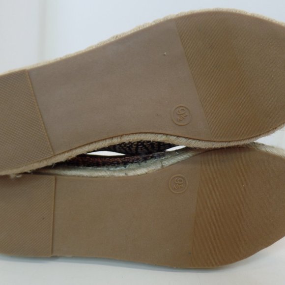 Universal Thread Carly Womens Black Woven Espadrille Flat Slip on 9.5 - Picture 7 of 13